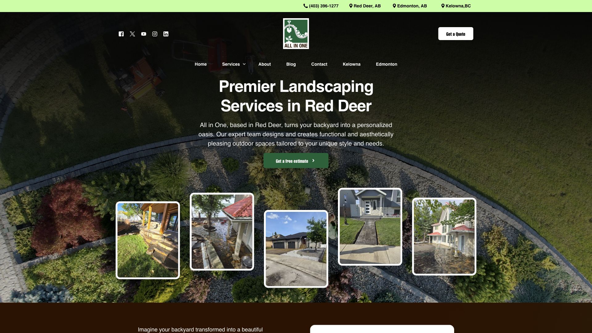 All in One — Red Deer — Landscaping services