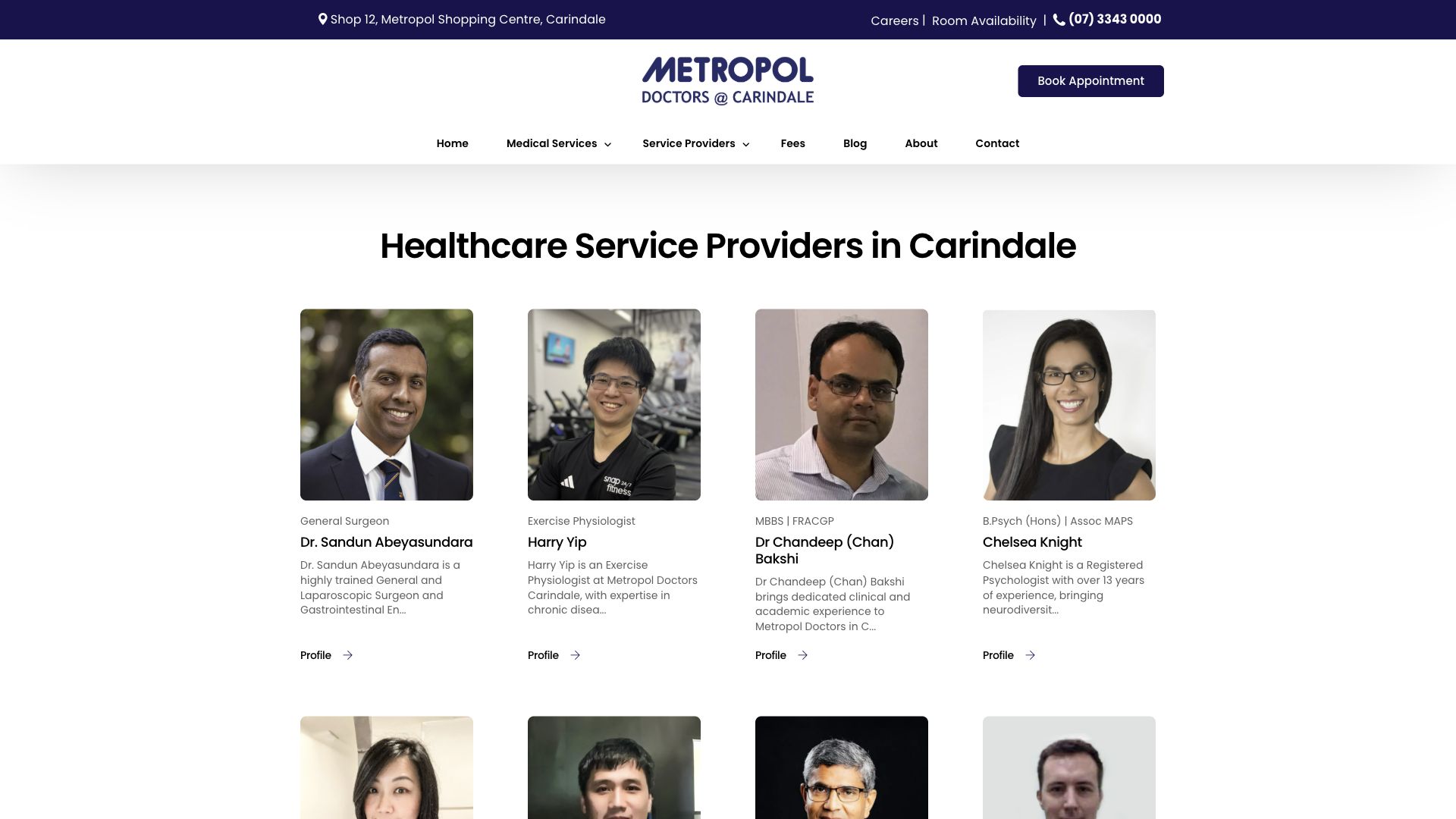 Metropol Doctors — Service provider directory